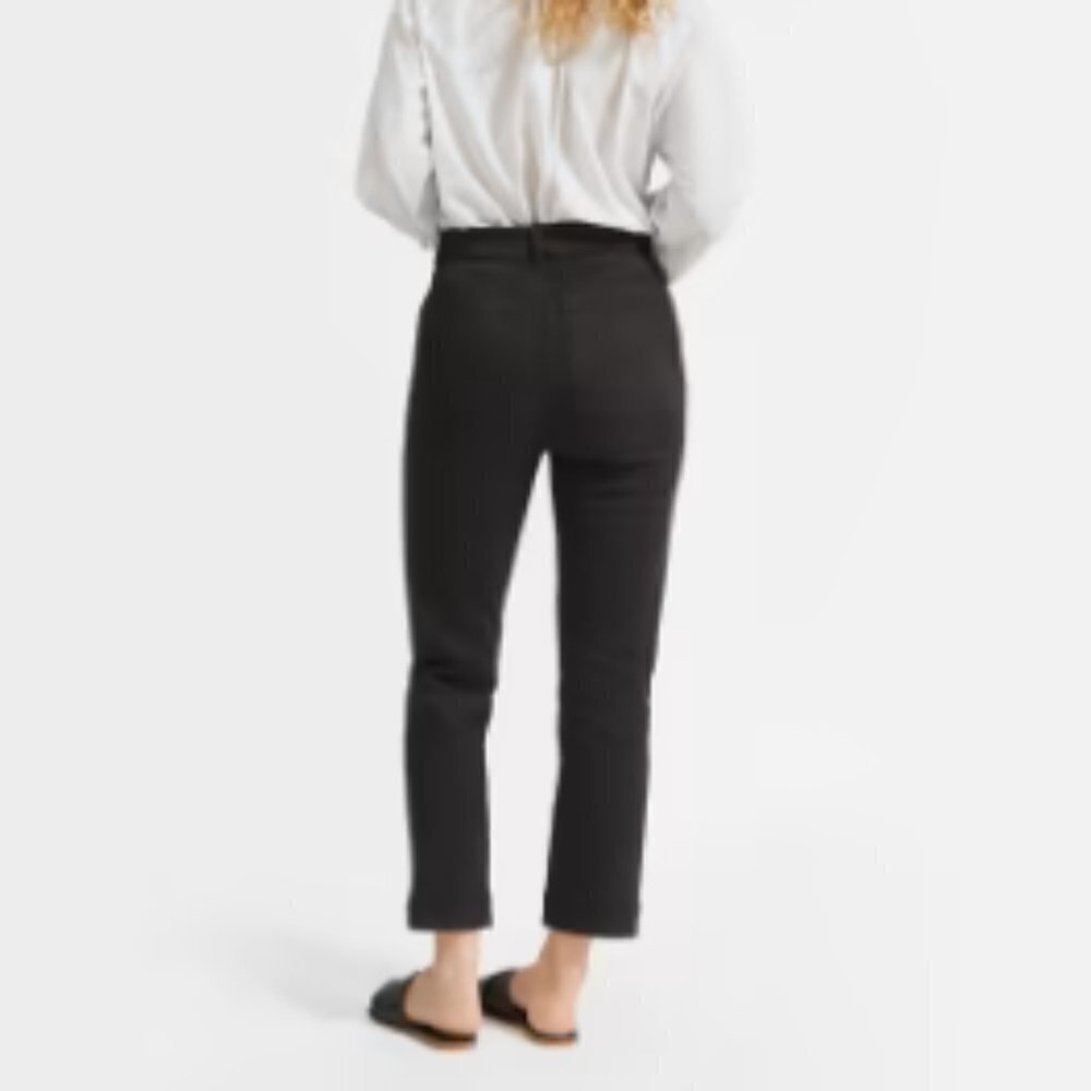 Everlane The Slim-Leg Crop Pant in Washed Black sz 4‎ - Picture 2 of 6